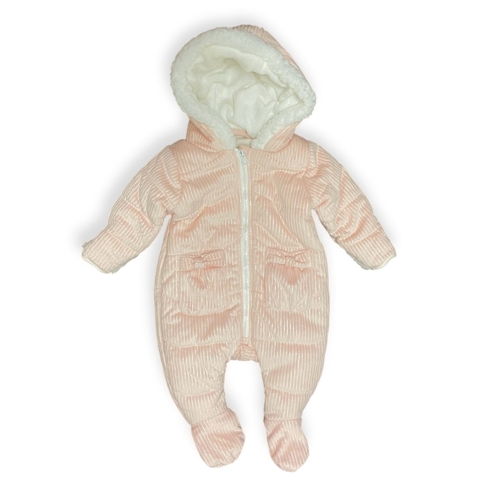 NWOT BTWEEN Snowsuit Pink Baby Girl’s size 6M